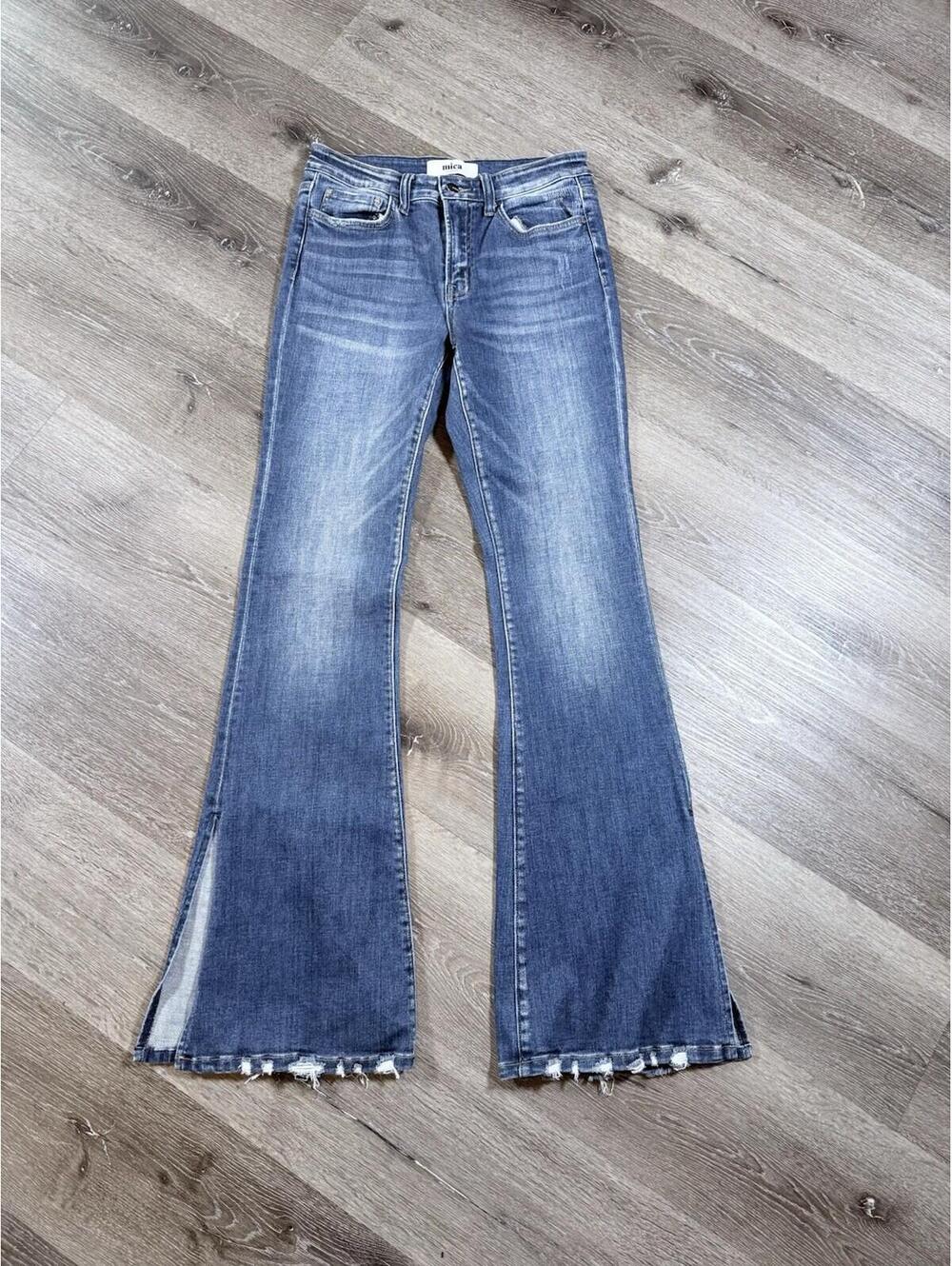 Mica High Rise Flare Jeans Women's 28 Blue Denim Stretch